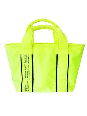 MASTER BUNNY EDITION Golf Japan Neon Yellow PIPING Cart Top Handle Tote Bag